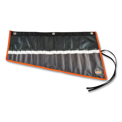 ergodyne Arsenal 5873 Polyester Wrench Roll Up, 14 Compartments, 26.5 x 16.5, Polyester, Black (EGO13775)