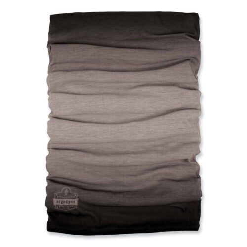 ergodyne N-Ferno 6491 Reversible Thermal Fleece + Poly Multi-Band, One Size Fits Most, Light Gray Fade (EGO42322)