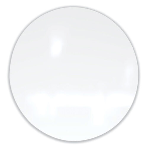Ghent Coda Low Profile Circular Non-Magnetic Glassboard, 36 Diameter, White Surface (GHECDAGN36WH)