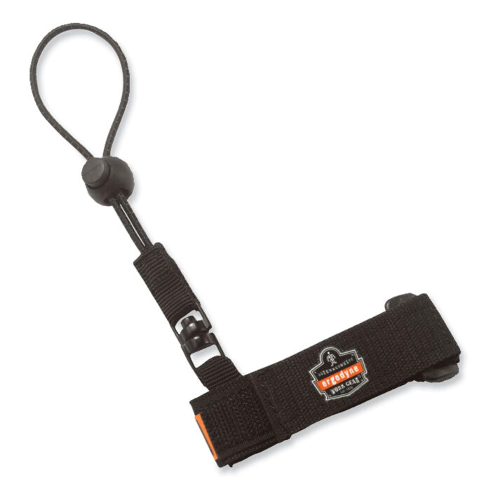 ergodyne Squids 3115 Adjustable-Wrist Tool Lanyard with Loop Tether, 7" to 8.5" Wrist, 2 lb Working Capacity, 7.5" Long (EGO19052)