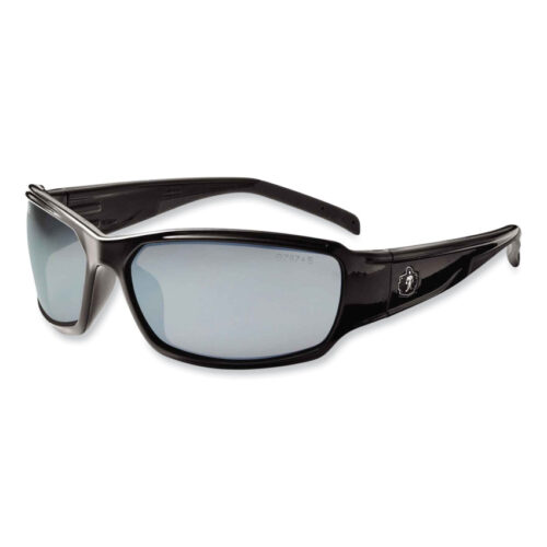 ergodyne Skullerz Thor Safety Glasses, Black Nylon Impact Frame, Silver Mirror Polycarbonate Lens (EGO51042)