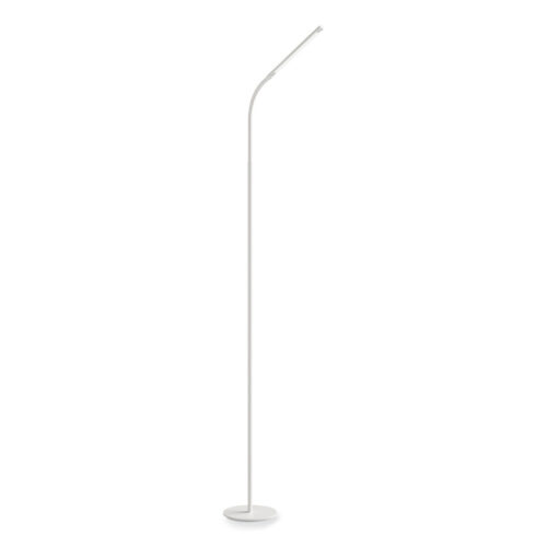 Safco Resi LED Floor Lamp, Gooseneck, 60" Tall, White (SAF1017WH)