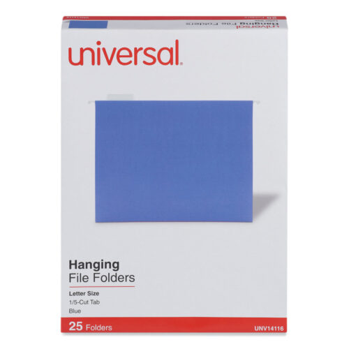 Smead TUFF Hanging Folders with Easy Slide Tab, Letter Size, 1/3-Cut Tabs, Blue, 18/Box (SMD64041)