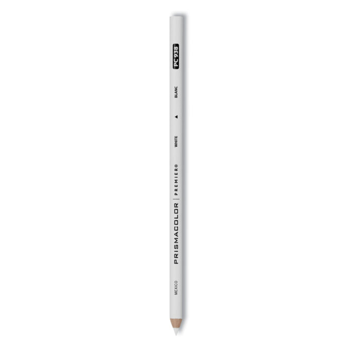 Premier Premier Colored Pencil in White (SAN3365) is a set of 12 high-quality white pencils perfect for coloring and art. Each pencil has a thick 3mm white lead that stays strong, resists breaking, and can be sharpened to a fine tip for detailed work. The smooth, rich color applies evenly and is ideal for adult coloring books or artistic projects. The body is white to match the lead. These are not retractable and do not include an eraser. Great for artists and hobbyists!