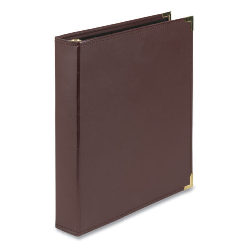 Samsill Classic Collection Ring Binder, 3 Rings, 1.5" Capacity, 11 x 8.5, Burgundy (SAM15154)