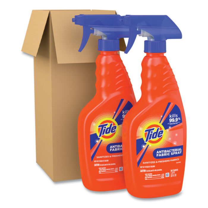 Tide Antibacterial Fabric Spray, Original Scent, 22 oz Spray Bottle, 2/Carton (PGC28299)