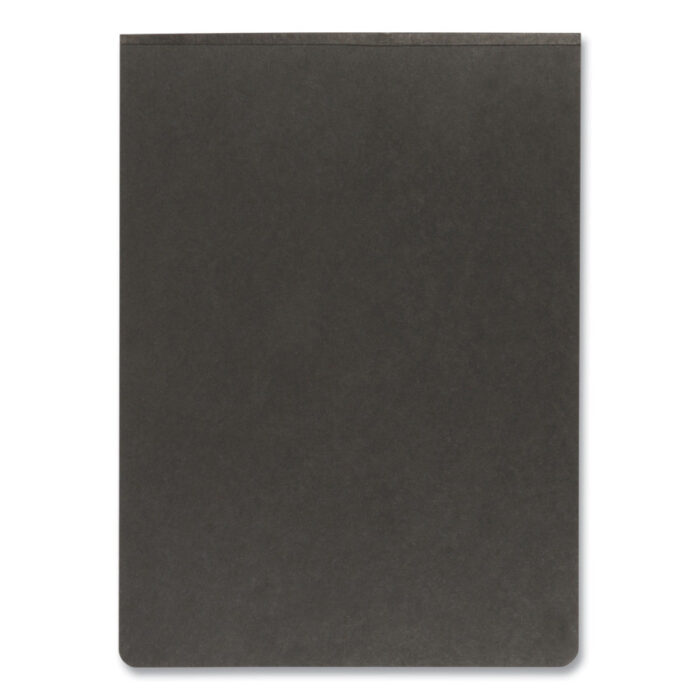 Oxford Pressboard Report Cover with Reinforced Top Hinge, Two-Prong Metal Fastener, 2" Capacity, 8.5 x 11, Black/Black (OXF71306)