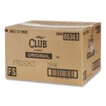 Kellogg's Club Original Crackers, 0.25 oz Individually Wrapped, 2/Pack, 500 Packs/Carton (KEB033451)
