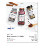 Avery Laser/Inkjet 3.5" Diskette Labels, White, 375/Pack (AVE6490)