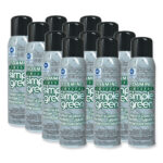 Simple Green Foaming Crystal Industrial Cleaner and Degreaser, 20 oz Aerosol Spray, 12/Carton (SMP19010)