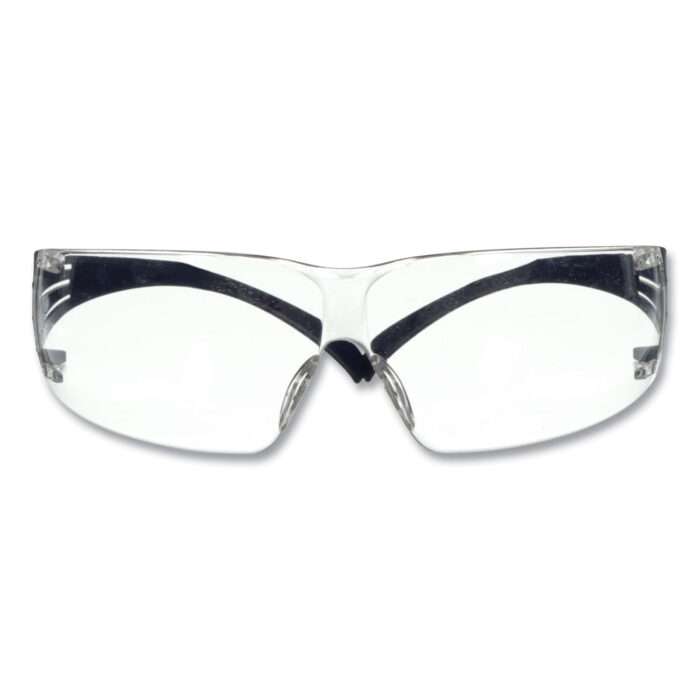 3M SecureFit Protective Eyewear, 200 Series, Dark Blue Plastic Frame, Clear Polycarbonate Lens (MMMSF201SGAFBLU)