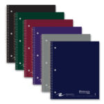 Roaring Spring Subject Wirebound Notebook, 1-Subject, Medium/College Rule, Assorted Cover, (80) 11 x 9 Sheets, 24/Carton (ROA11299CS)