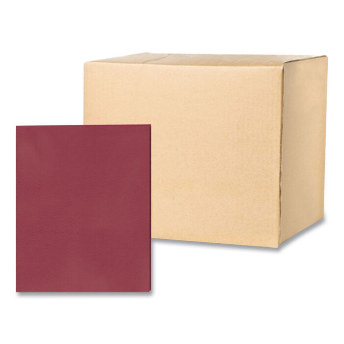 Roaring Spring Pocket Folder, 0.5" Capacity, 11 x 8.5, Scarlet, 25/Box, 10 Boxes/Carton (ROA50112CS)