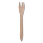 Eco-Products Wood Cutlery, Fork, Natural, 500/Carton (ECOEPS212W)