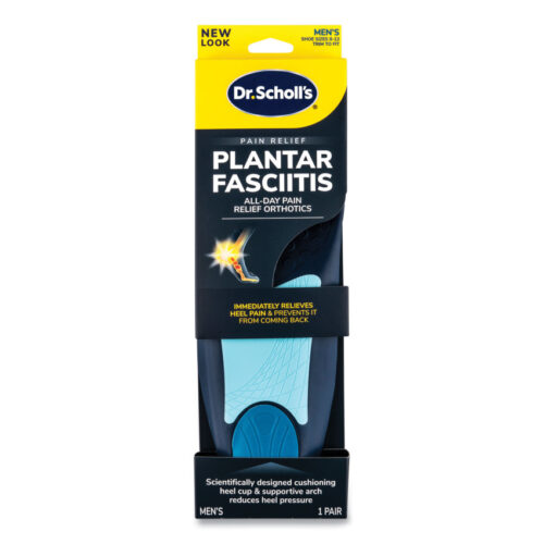 Dr. Scholl's Plantar Fasciitis All Day Pain Relief Orthotics for Men, Men Size 8 to 13, Blue (DSC59037)
