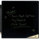 Boogie Board VersaTiles Memo Board, with Stylus, 8.25 x 8.25, Black LCD Surface, Black Plastic Frame (IMVVT1060001)