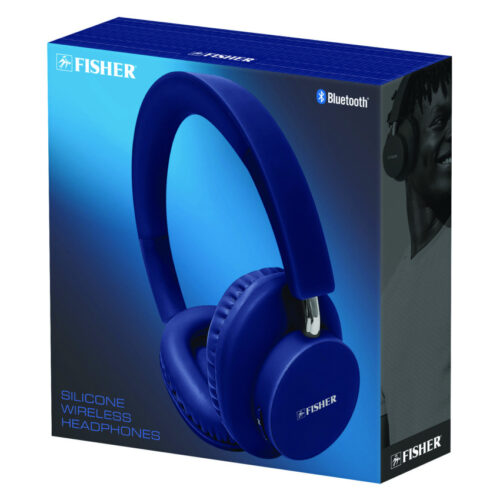 FISHER Silicone Wireless Headphones, Blue (MIGFBHP480B)