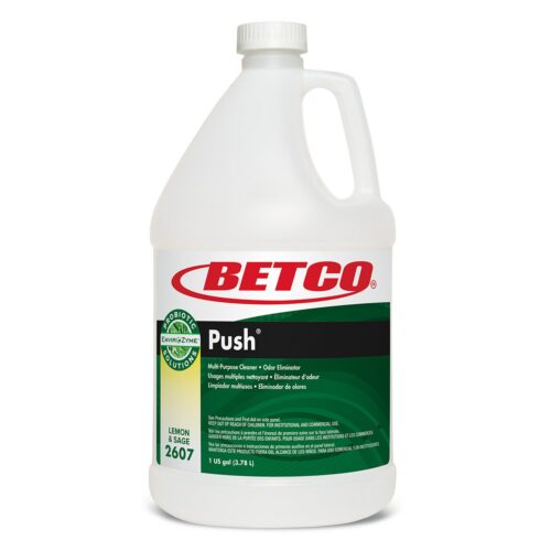 Green Earth Push Enzyme Multipurpose Cleaner, Lemon and Sage Scent, 1 gal Bottle, 4/Carton (BET26070400)