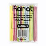 Karat Boba Straws, 9", Assorted, 1,600/Carton (KRTC9060SMIXED)