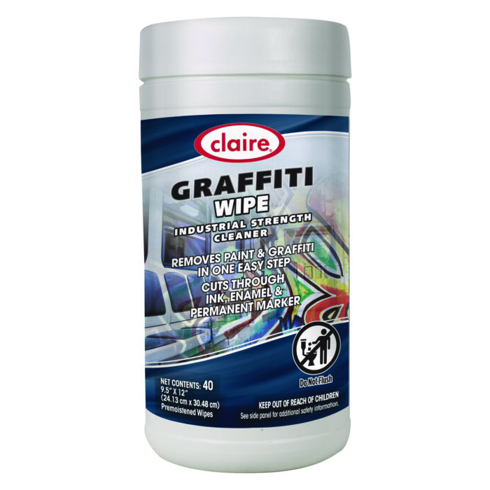 Claire Graffiti Wipe, 1-Ply, 12 x 9.5, Mild Scent, Purple, 6/Carton (CGC963)