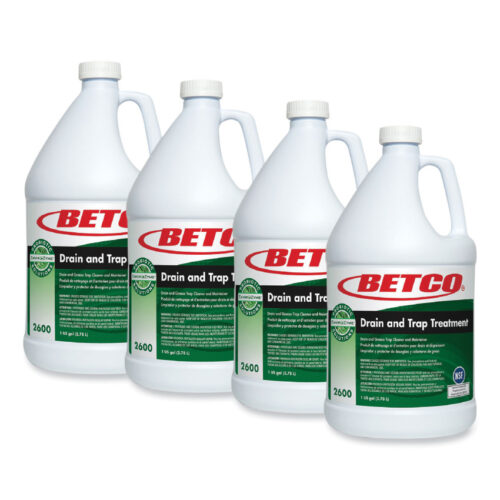BioActive Solutions Drain and Trap Treatment, Ocean Scent, 1 gal Bottle, 4/Carton (BET26000400)