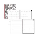 Blue Sky Analeis Create-Your-Own Cover WeeklyMonthly Planner, Floral, 11 x 8.5, WhiteBlackCoral, 12-Month (July to June) 2024-2025 (BLS130606)