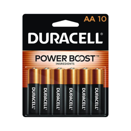 Duracell Power Boost CopperTop Alkaline AA Batteries, 10Pack (DURMN1500B10Z)
