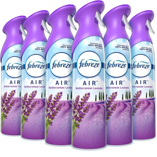 Febreze AIR, Mediterranean Lavender, 8.8 oz Aerosol Spray, 6Carton (PGC96264)