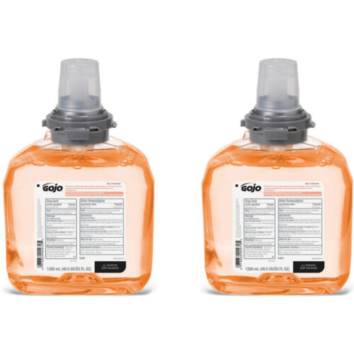 GOJO Premium Foam Antibacterial Hand Wash Refill, Fresh Fruit Scent, 1,200 mL, 2/Carton (GOJ536202)