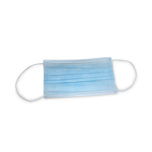 General Three-Ply General Use Face Mask, BlueWhite, 2,500Carton (TEHMS2500)