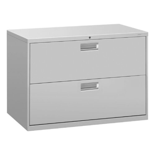 HON Brigade 600 Series Lateral File, 2 LegalLetter-Size File Drawers, Light Gray, 42 x 18 x 28 (HON692LQ)