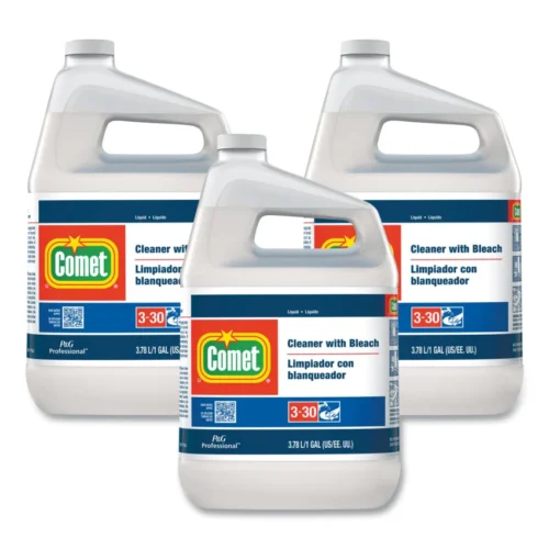 Comet Cleaner with Bleach, Liquid, One Gallon Bottle, 3/Carton (PGC02291CT)
