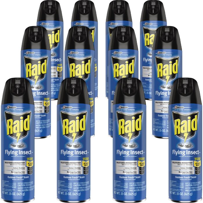 Raid Flying Insect Killer, 15 oz Aerosol Spray, 12/Carton (SJN300816)