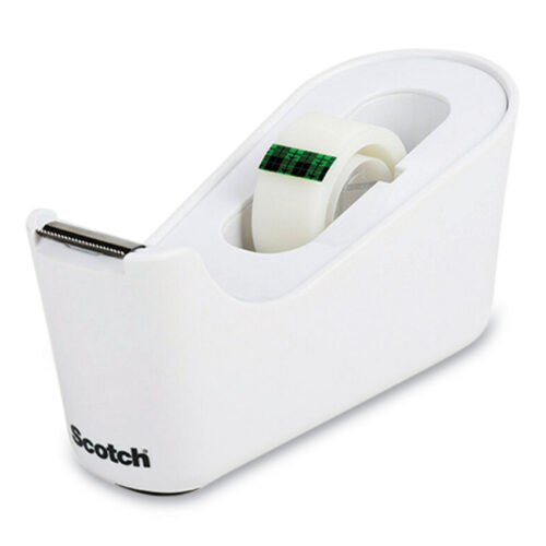 Scotch C18 Desktop Dispenser, 1 Core, White (MMMC18MX)