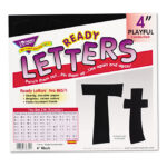 TREND Ready Letters Playful Combo Set, Black, 4"h, 216/Set (TEPT79741)