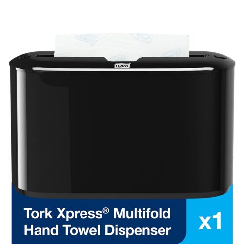 Tork Xpress Countertop Towel Dispenser, 12.68 x 4.56 x 7.92, Black (TRK302028)