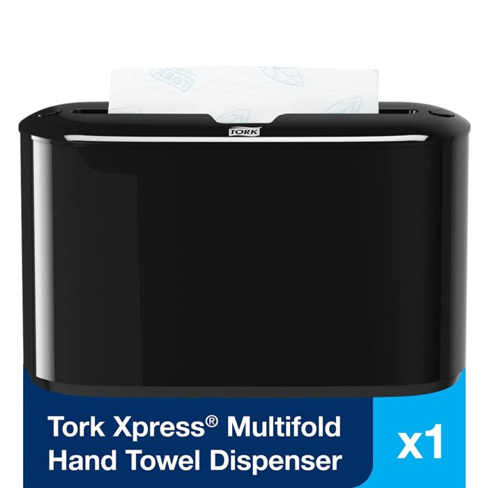 Tork Xpress Countertop Towel Dispenser, 12.68 x 4.56 x 7.92, Black (TRK302028)