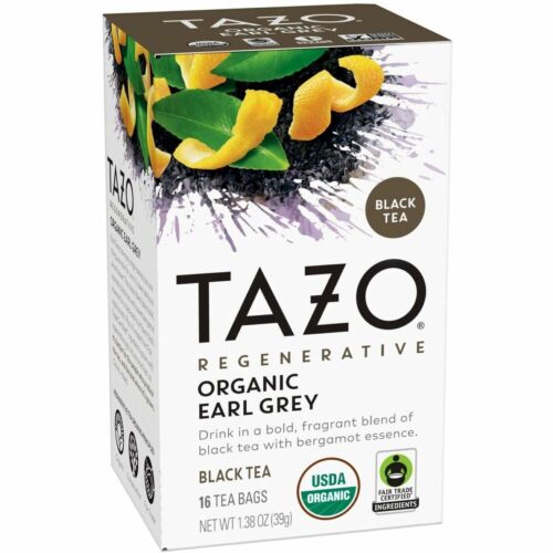 Tazo Tea Bags, Organic Earl Grey, 16Box, 6 BoxesCarton (TZO00352)