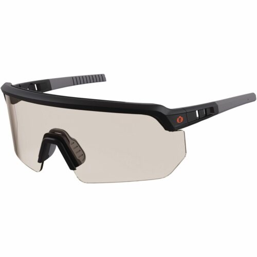 ergodyne Skullerz AEGIR Anti-Scratch/Enhanced Anti-Fog Safety Glasses, Black Nylon Impact Frame, Indoor/Outdoor Polycarbonate Lens (EGO55004)