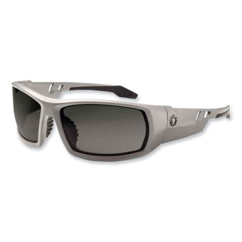 ergodyne Skullerz Odin Safety Glasses, Matte Gray Nylon Impact Frame, Polarized Smoke Polycarbonate Lens (EGO50131)