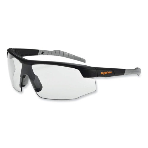 ergodyne Skullerz Skoll Safety Glasses, Black Nylon Impact Frame, Anti-Fog, IndoorOutdoor Polycarbonate Lens (EGO59083)