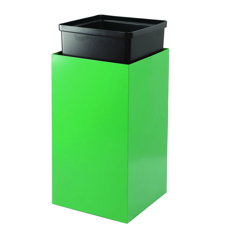 ALH4450KITGRNM - ALPINE INDUSTRIES 29 Gallon Trash/Recycling Cans, Steel, Green Can with Mixed Lid (ALH4450KITGRNM) - Image 5