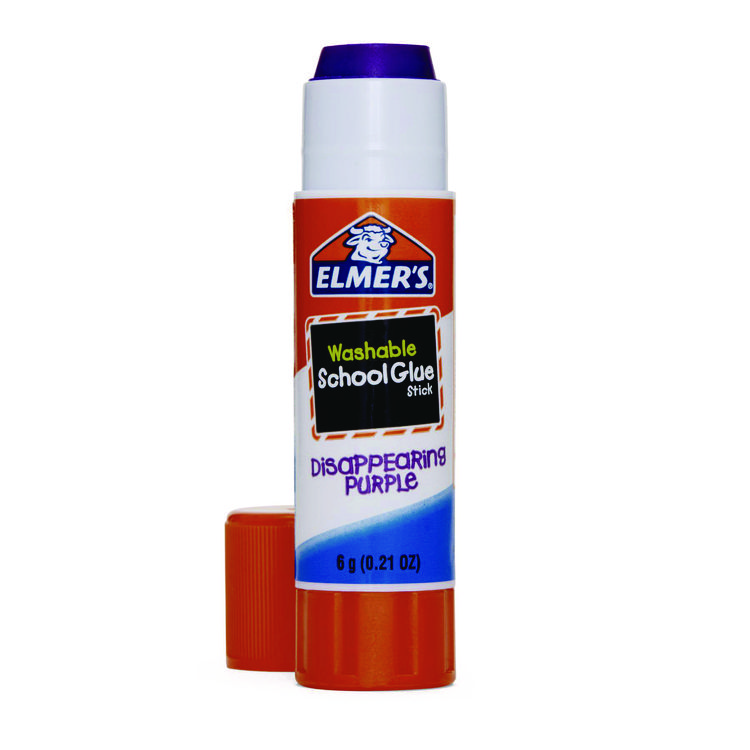 Elmer's Disappearing Purple School Glue Stick, 0.21 oz, Dries Clear, 8/Pack (EPIE1591E1560) - Image 3