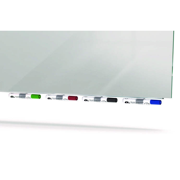 GHEARIASM23GY - Ghent Aria Low-Profile Frameless Magnetic Glassboard, 36" x 24", Gray Surface (GHEARIASM23GY) - Image 3