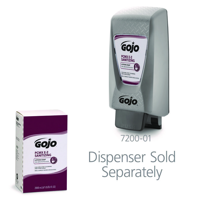 GOJ728104CT - GOJO E2 Sanitizing Lotion Soap with PCMX Refill, For Pro TDX Dispenser, Fragrance-Free, 2,000 mL, 4/Carton (GOJ728104CT) - Image 3