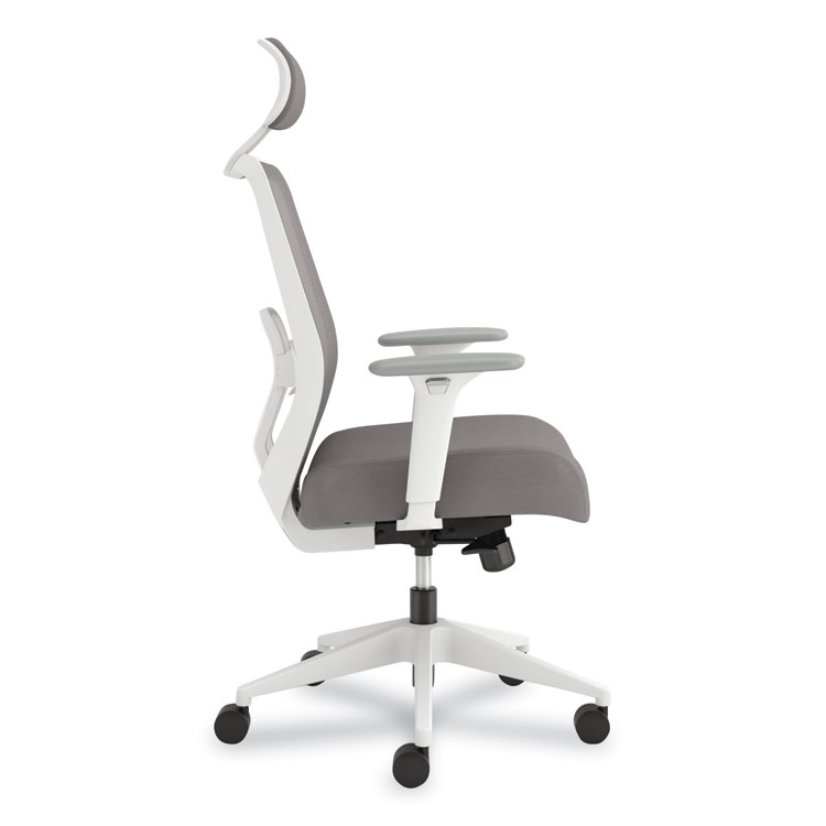 HONALTT1UMWHT - HON Altern Mesh Mid-Back Task Chair, 17.95 to 21.1 Seat Height, Gray Seat, Gray/White Back, White Base (HONALTT1UMWHT) - Image 5