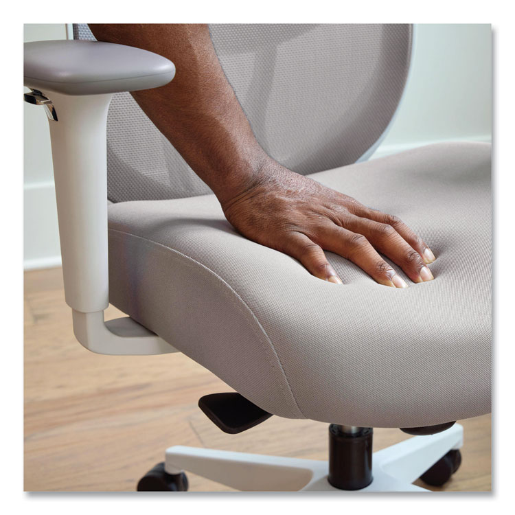 HONALTT1UMWHT - HON Altern Mesh Mid-Back Task Chair, 17.95 to 21.1 Seat Height, Gray Seat, Gray/White Back, White Base (HONALTT1UMWHT) - Image 9