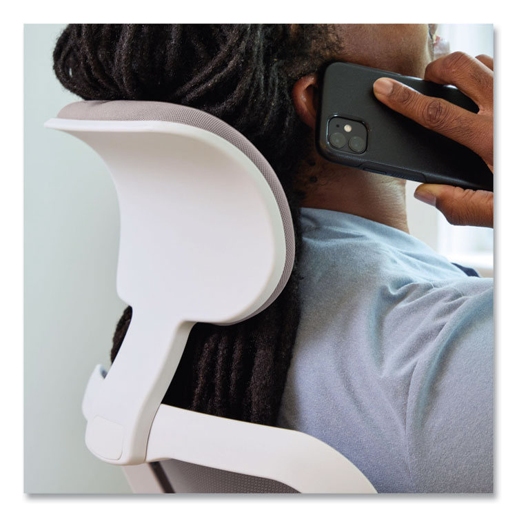 HONALTT1UMWHT - HON Altern Mesh Mid-Back Task Chair, 17.95 to 21.1 Seat Height, Gray Seat, Gray/White Back, White Base (HONALTT1UMWHT) - Image 10