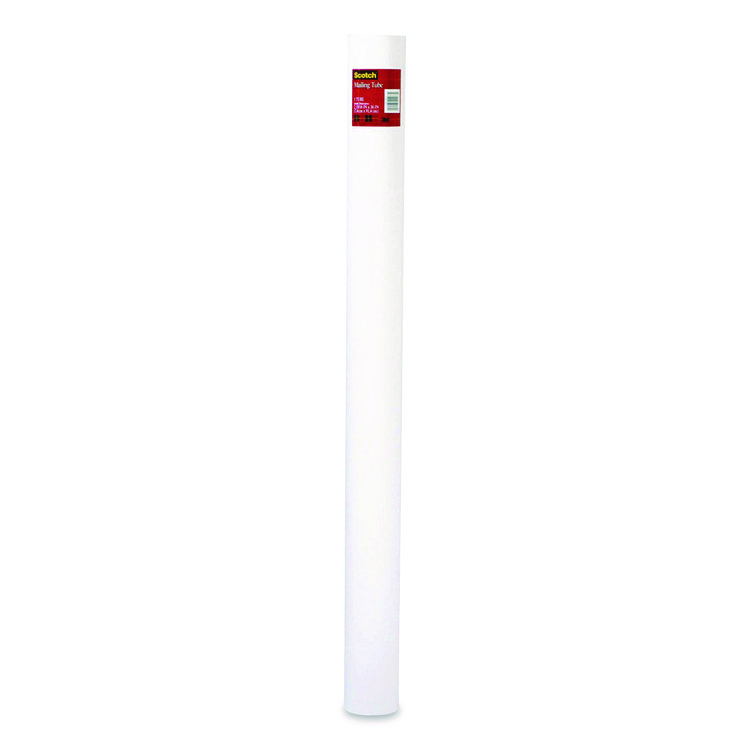 Scotch Mailing Tube, 48" Long, 4" Diameter, White (MMM7982)
