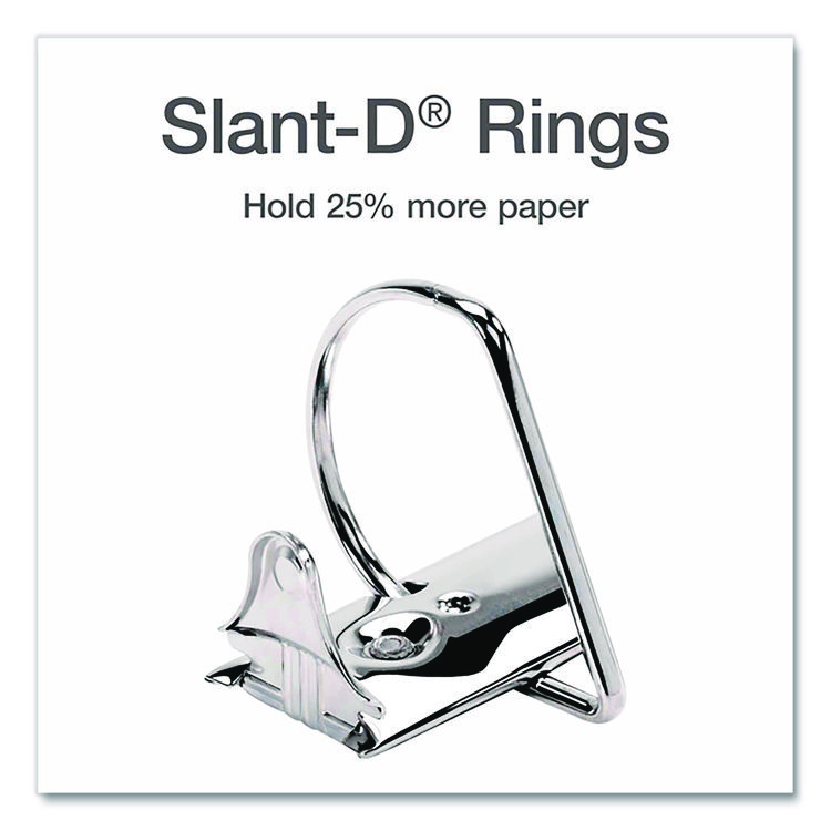 CRD26340 - Cardinal XtraLife ClearVue Non-Stick Slant-D Ring Binder, 3 Rings, 4" Capacity, 11 x 8.5, White (CRD26340) - Image 4